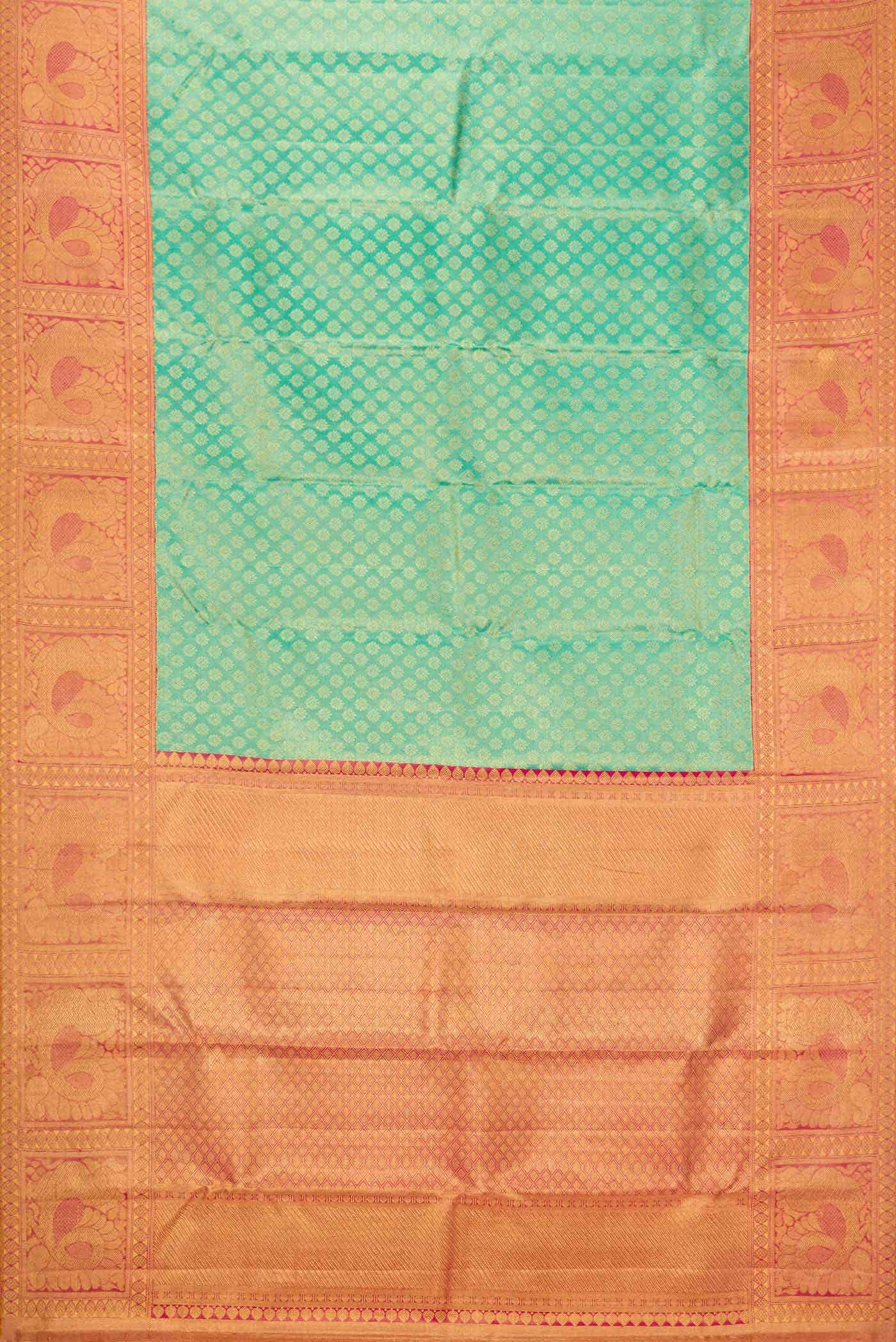 Light Green Kanchipuram Tissue Silk Saree