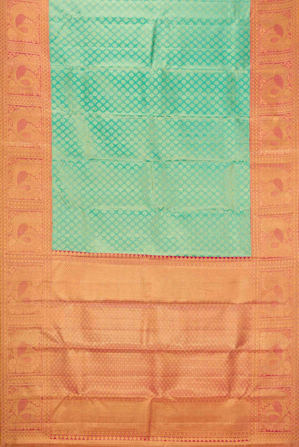 Light Green Kanchipuram Tissue Silk Saree