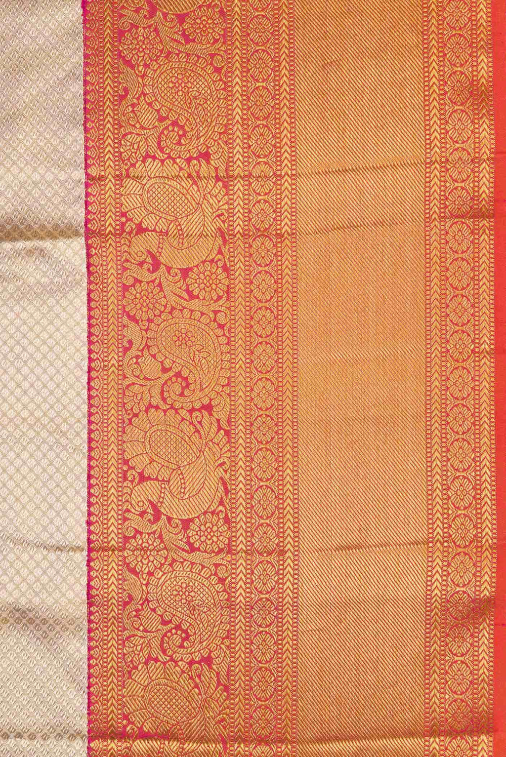 Sandal Dual Tone Kanchipuram Tissue Silk Saree