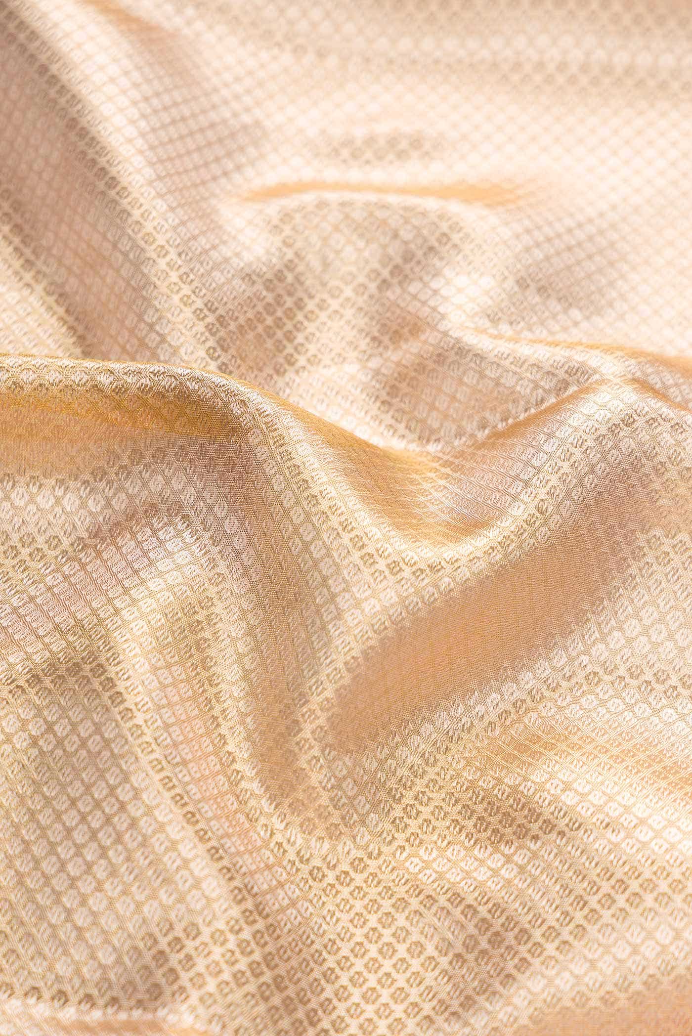 Sandal Dual Tone Kanchipuram Tissue Silk Saree