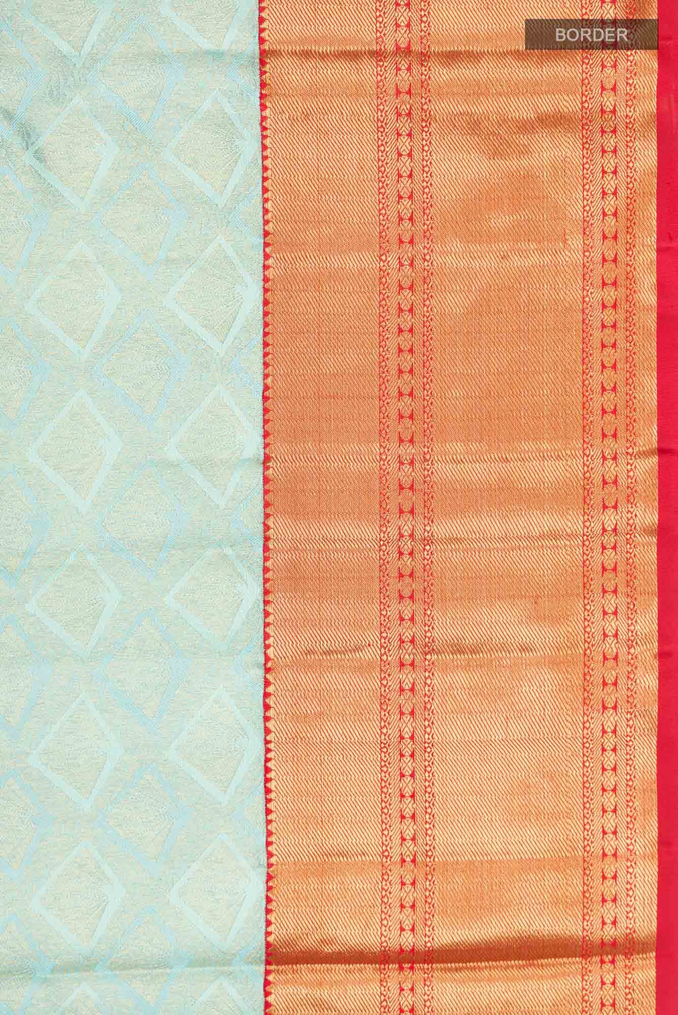 Light Blue Kanchipuram Silk Saree