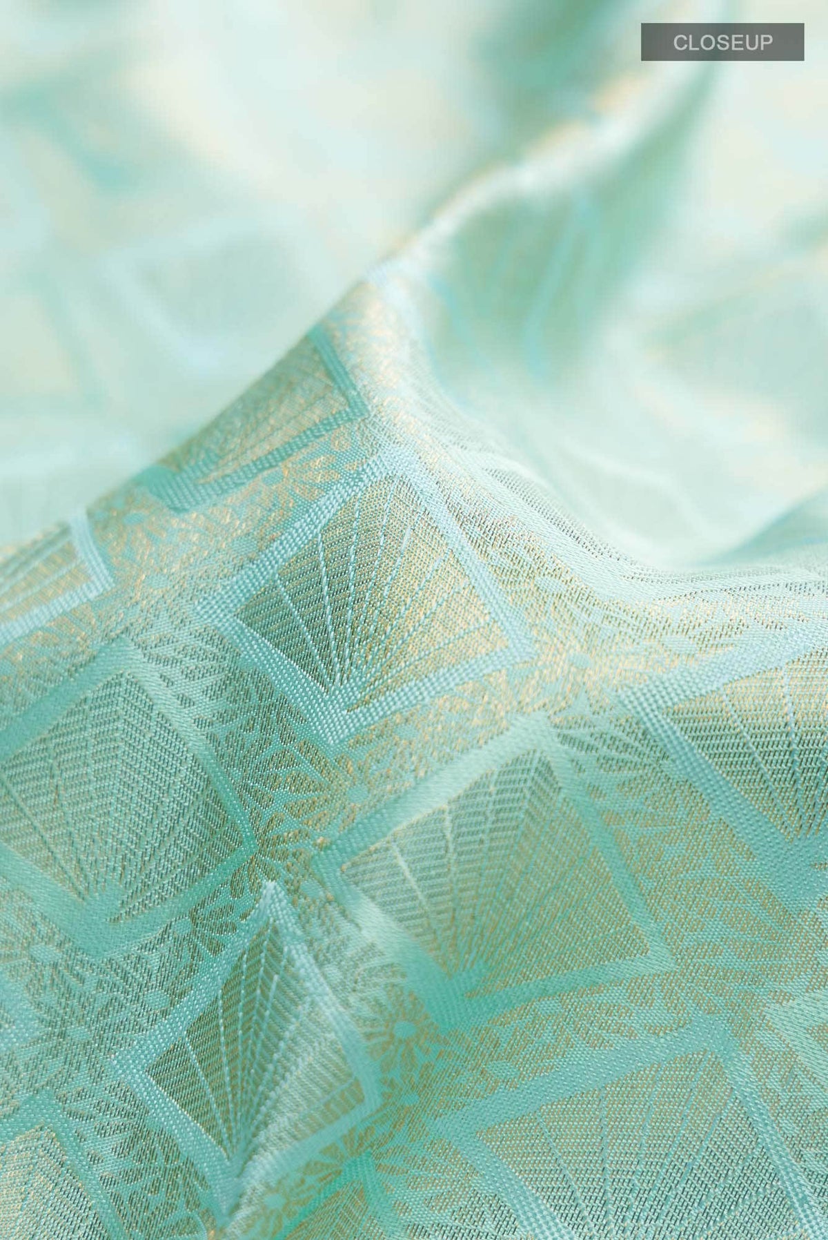 Light Blue Kanchipuram Silk Saree