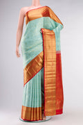 Light Blue Kanchipuram Silk Saree
