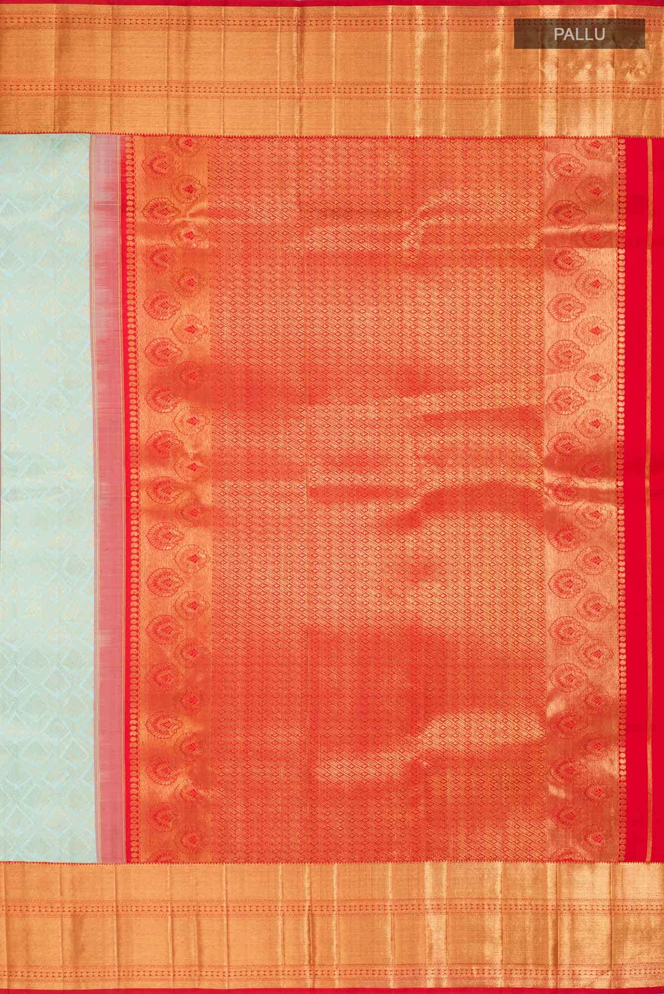 Light Blue Kanchipuram Silk Saree