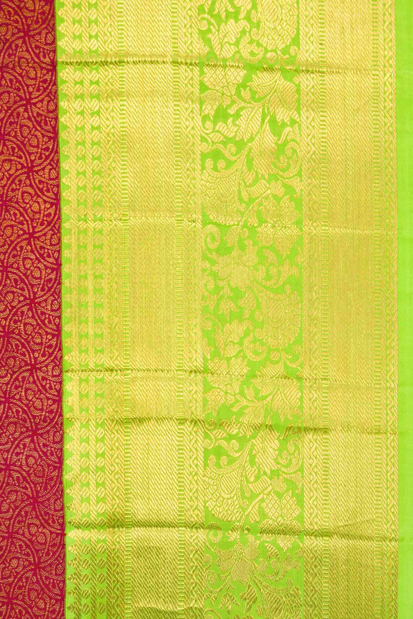 Maroon Dual Tone Kanchipuram Silk Saree
