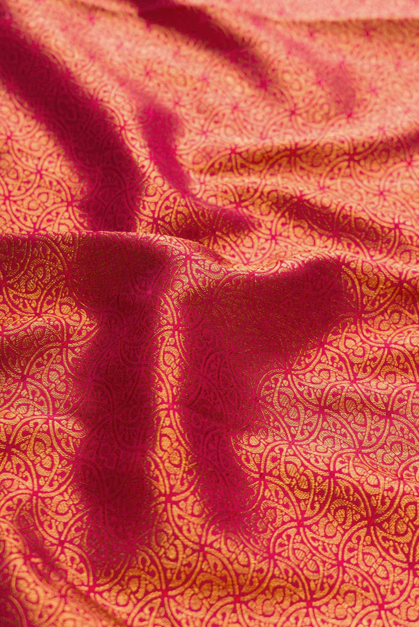 Maroon Dual Tone Kanchipuram Silk Saree