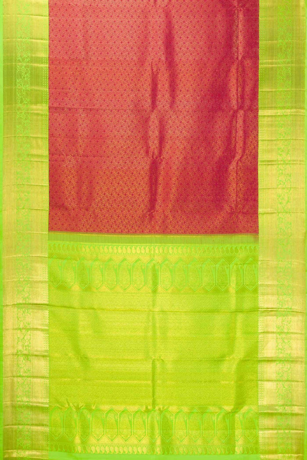 Maroon Dual Tone Kanchipuram Silk Saree