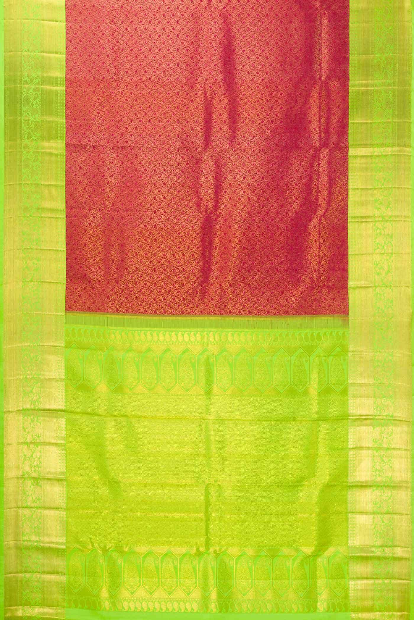 Maroon Dual Tone Kanchipuram Silk Saree