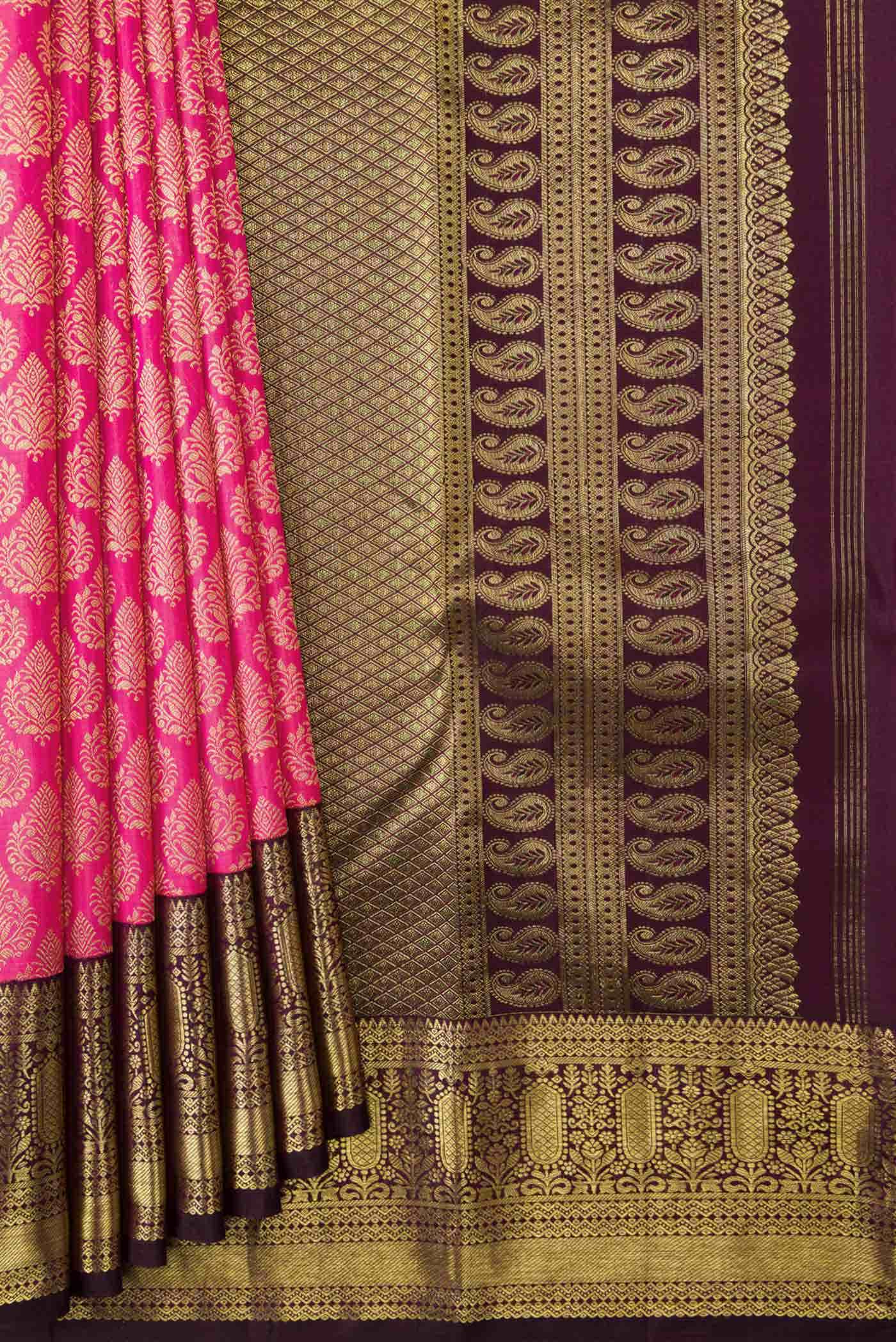 Pink Kanchipuram Silk Saree