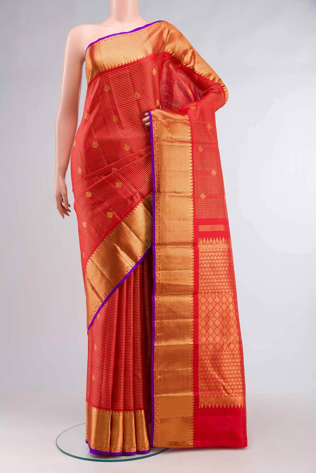 Red Kanchipuram Silk Saree