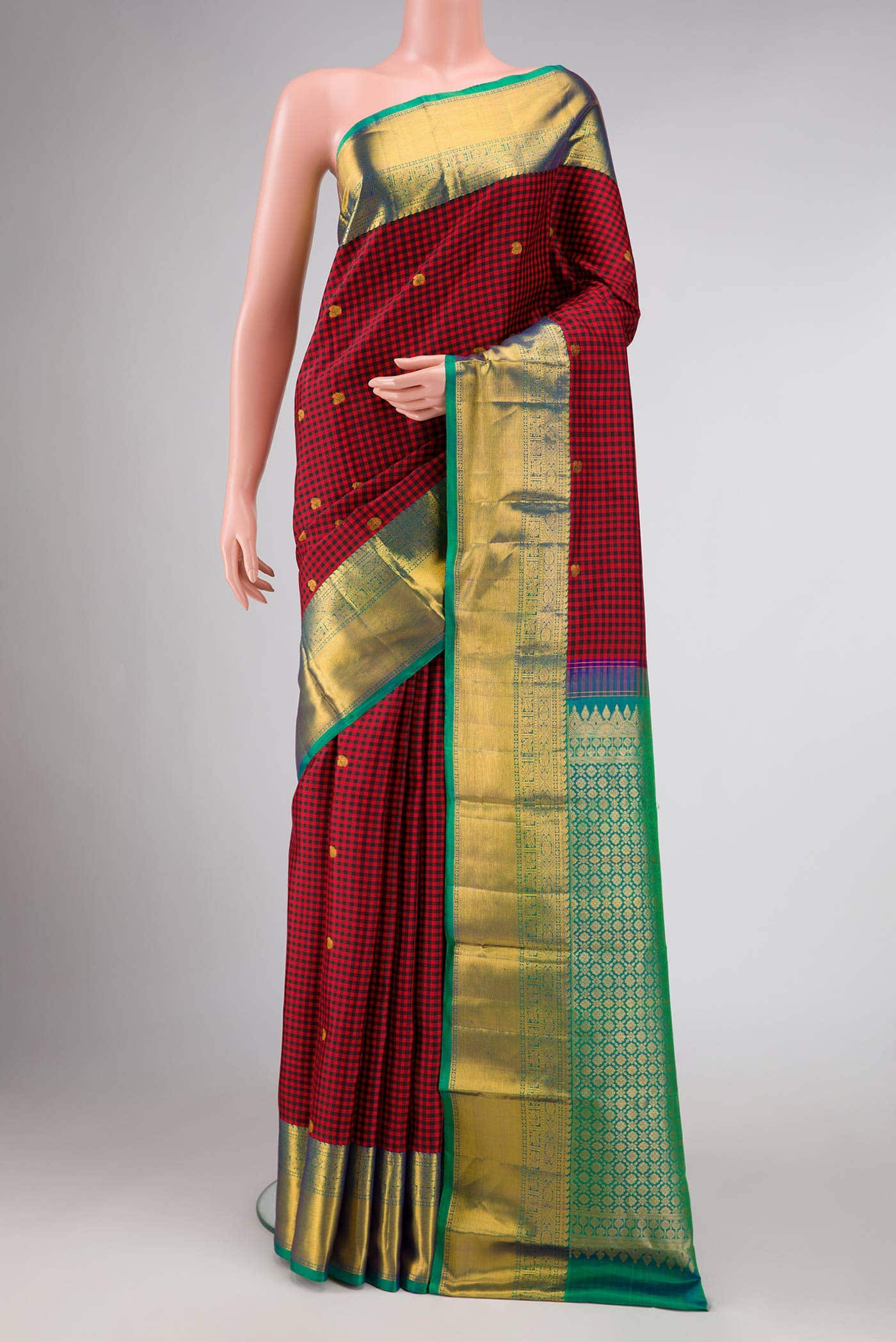 Multi Kanchipuram Silk Saree