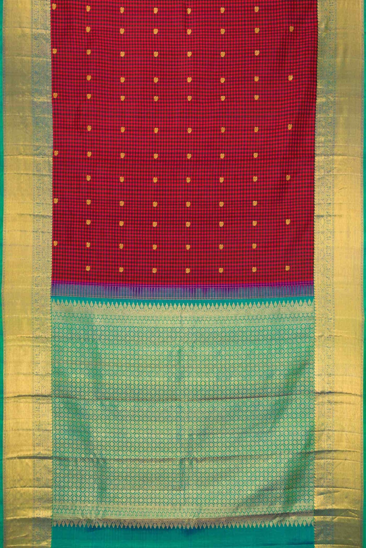 Multi Color Kanjivaram Silk Saree