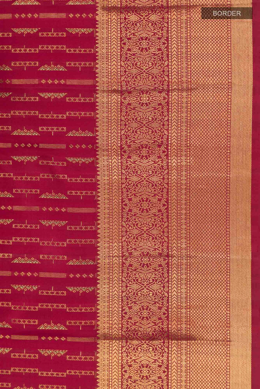 Maroon Kanchipuram Silk Saree