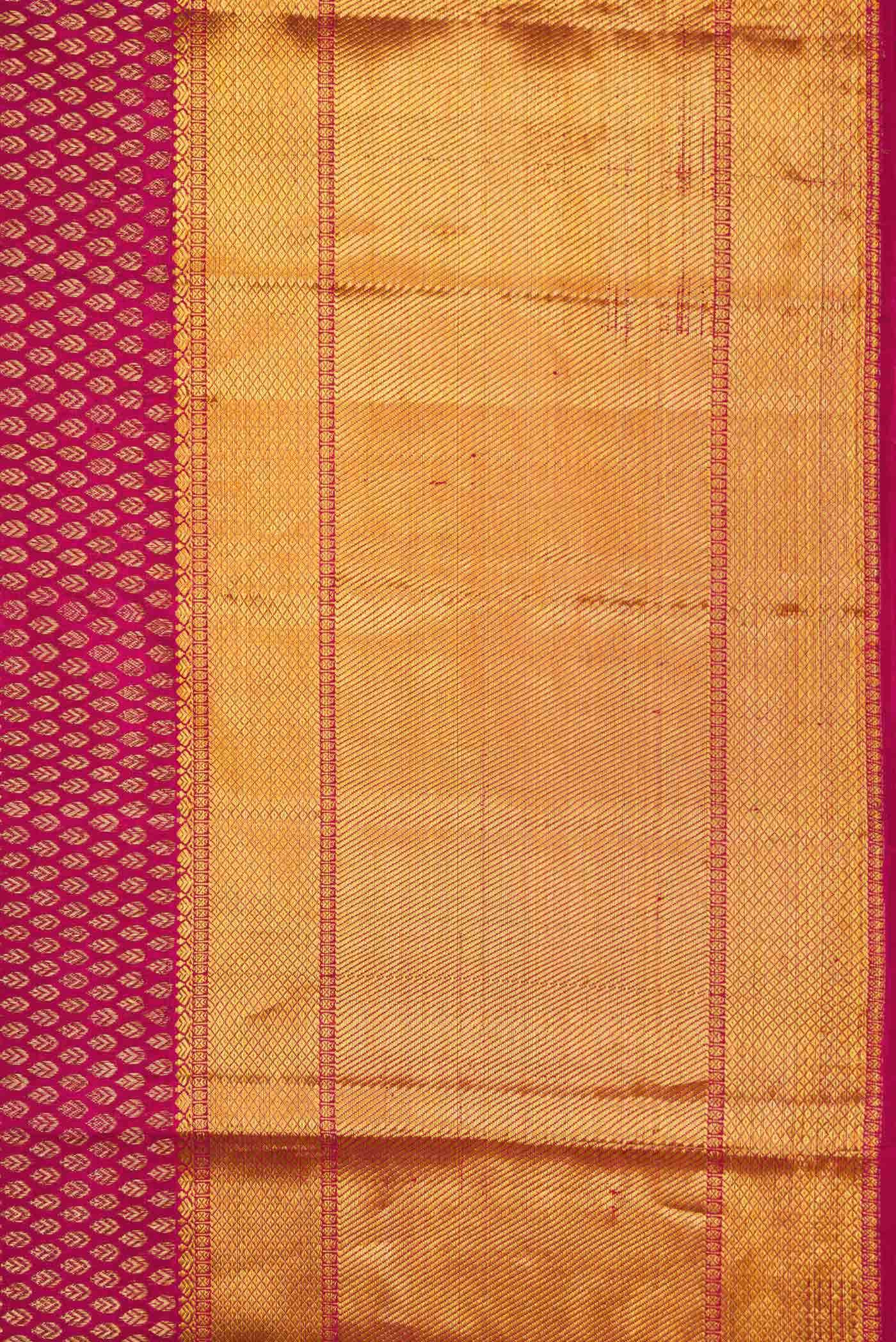 Dark Pink Dual Tone Kanchipuram Silk Saree
