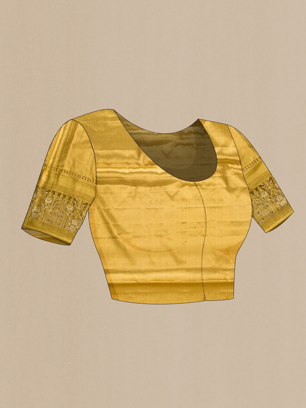 Orange Kanchipuram Tissue Silk Saree
