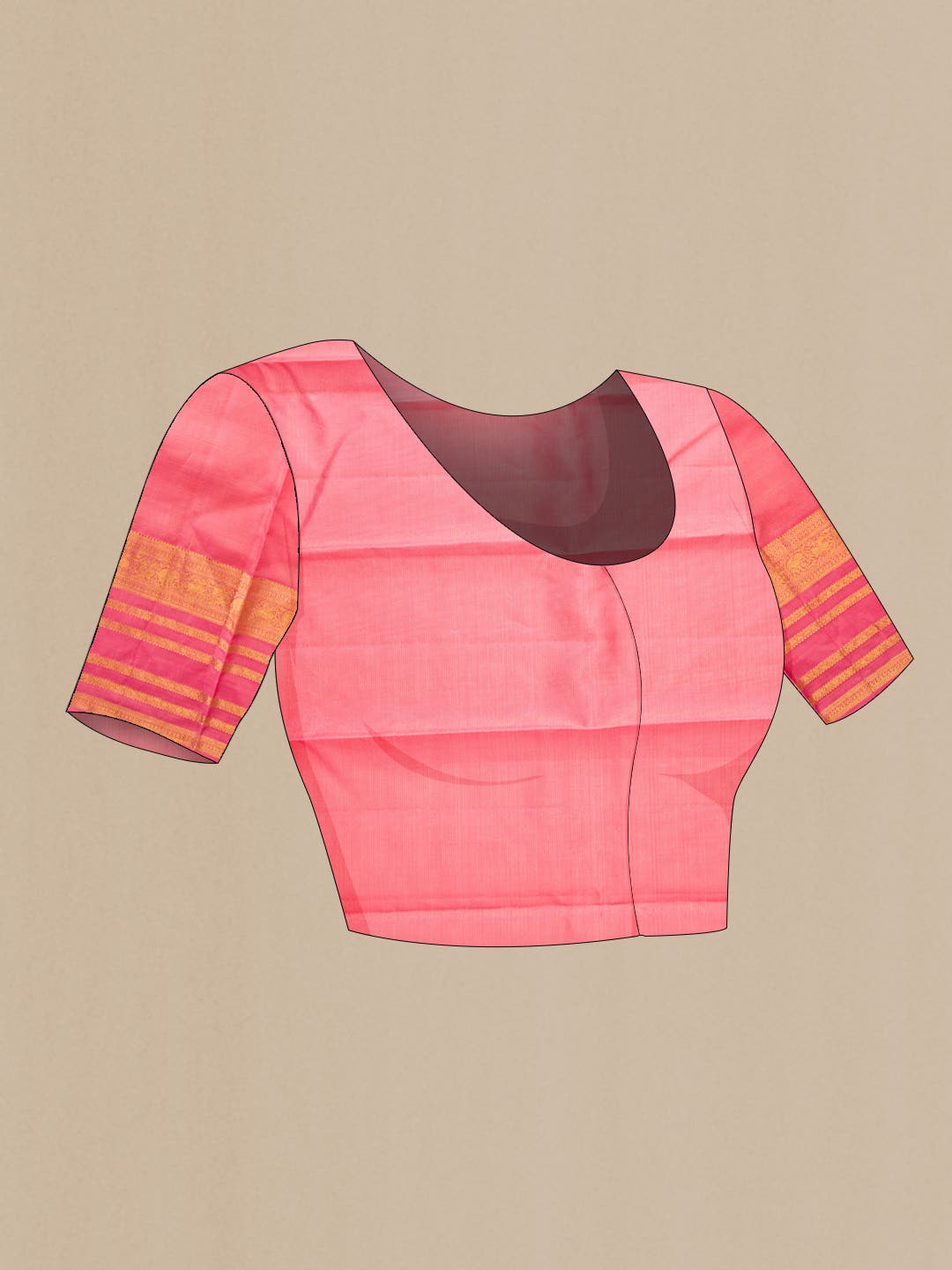 Magenta Kanchipuram Silk Saree