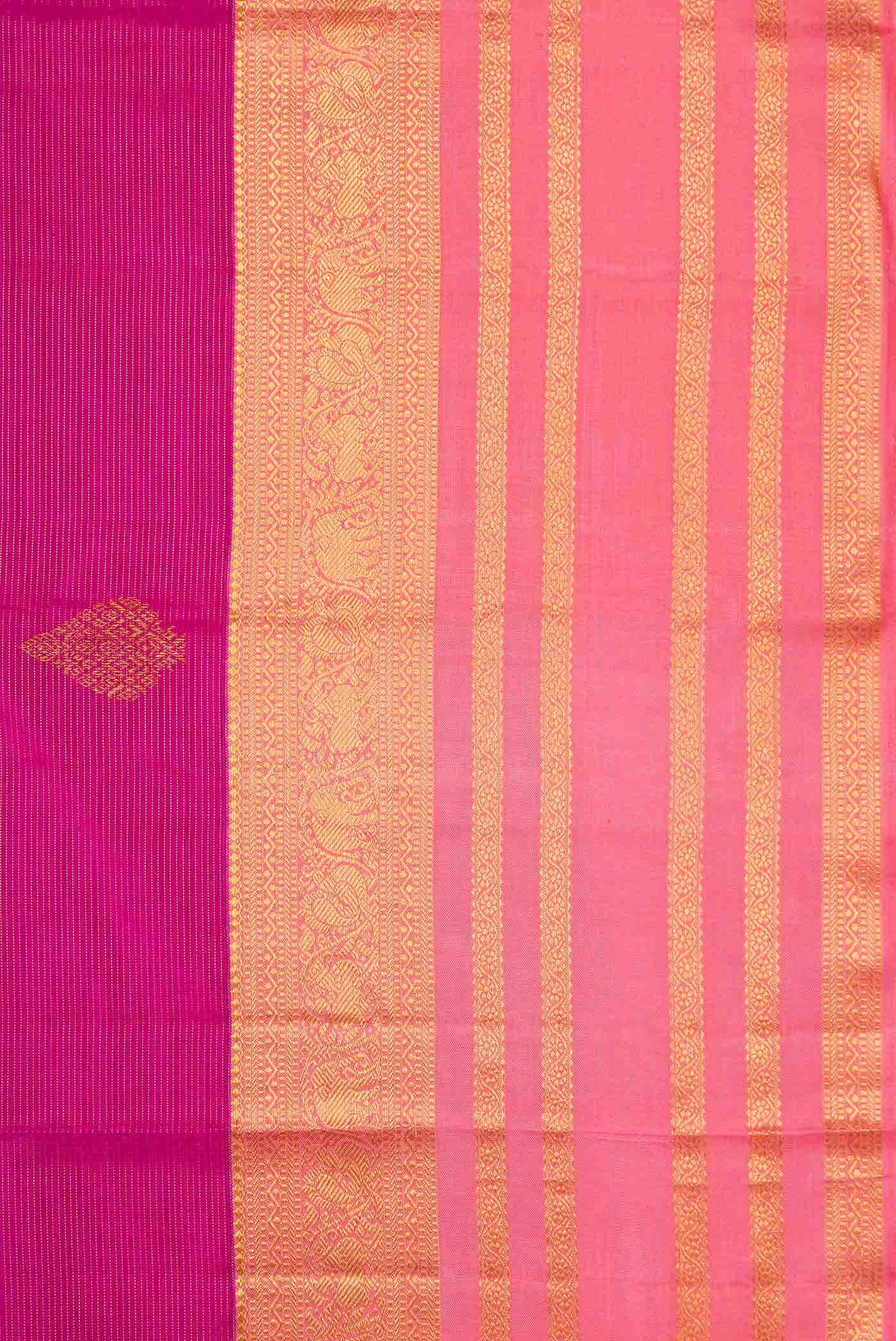 Magenta Kanchipuram Silk Saree