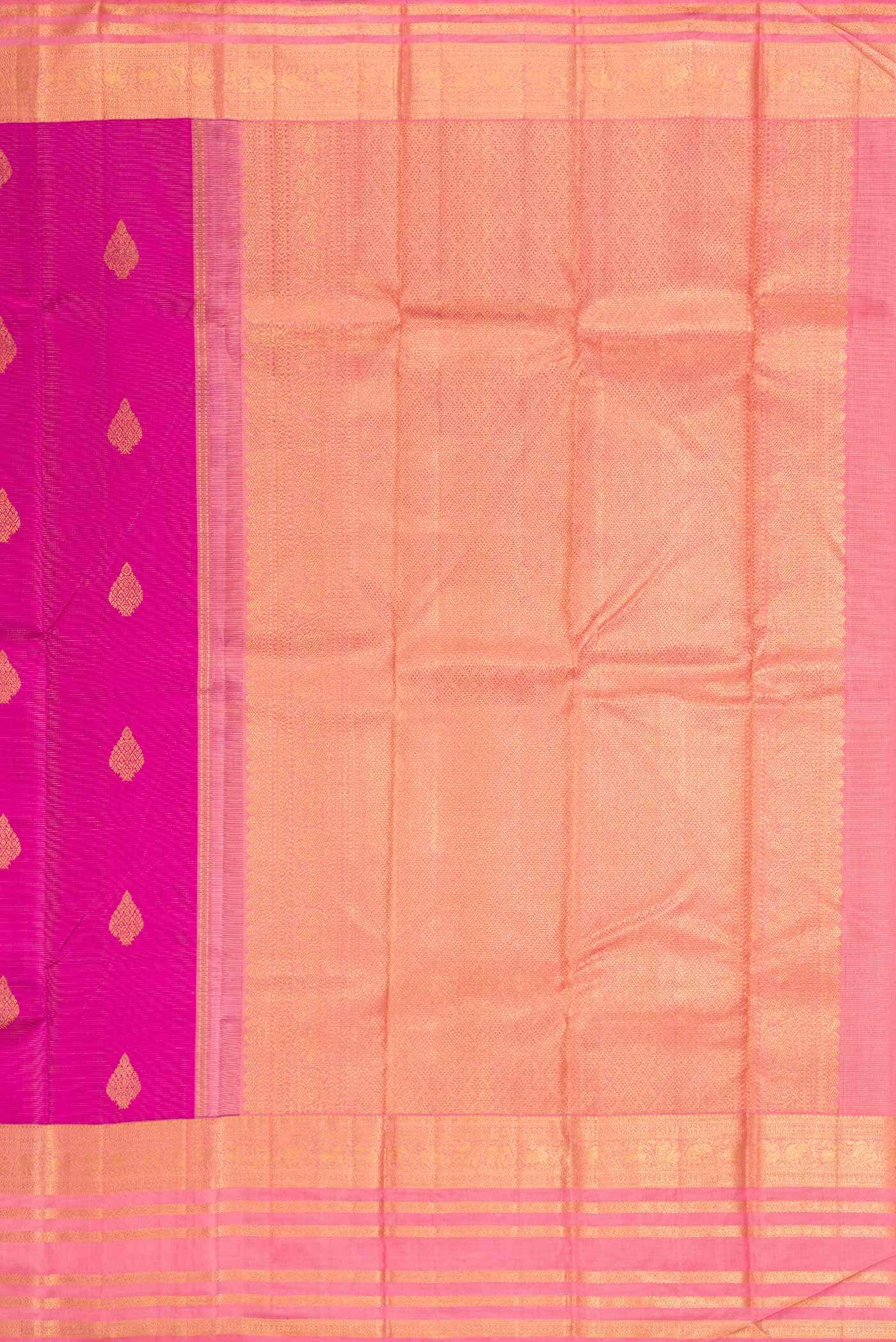 Magenta Kanchipuram Silk Saree
