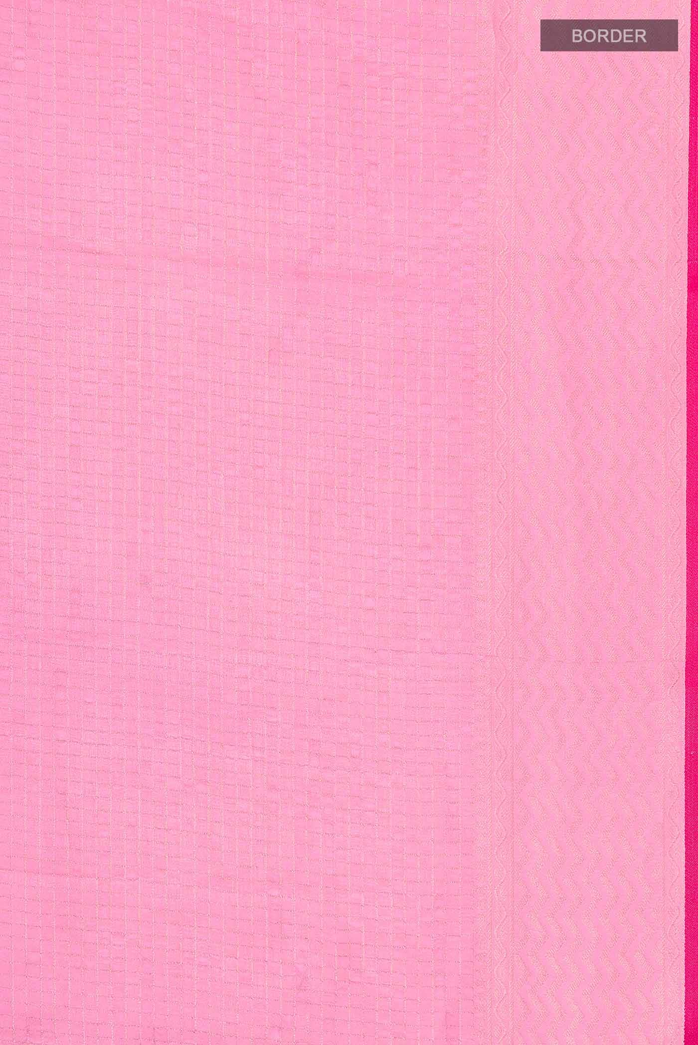 Pink Mysore Crepe Saree