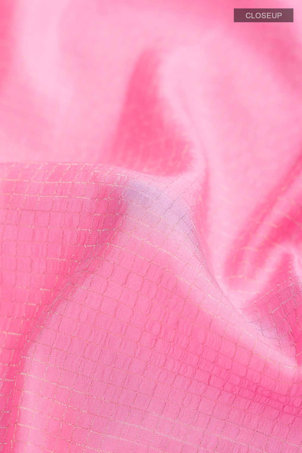 Pink Mysore Crepe Saree