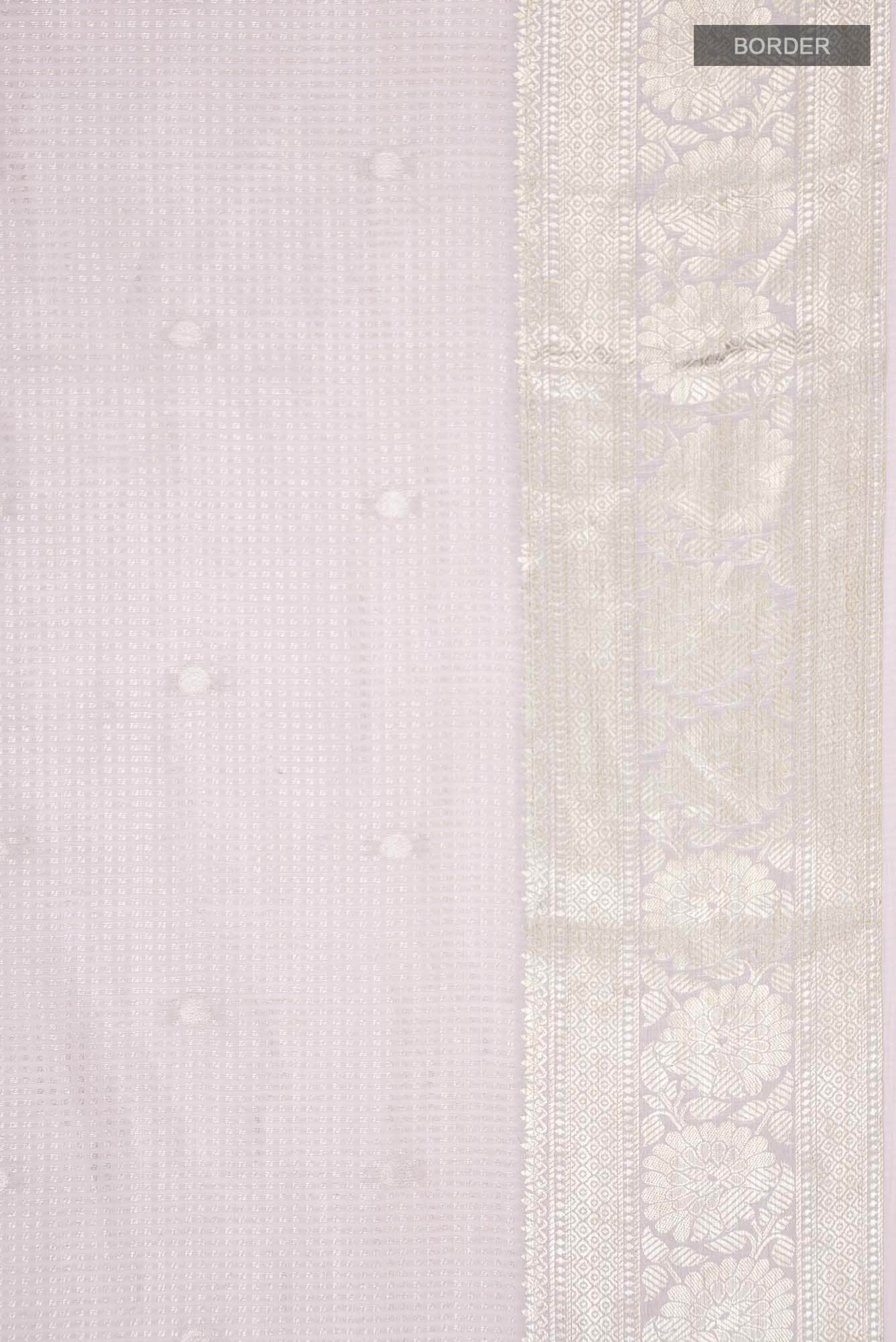 Pink Mysore Crepe Saree