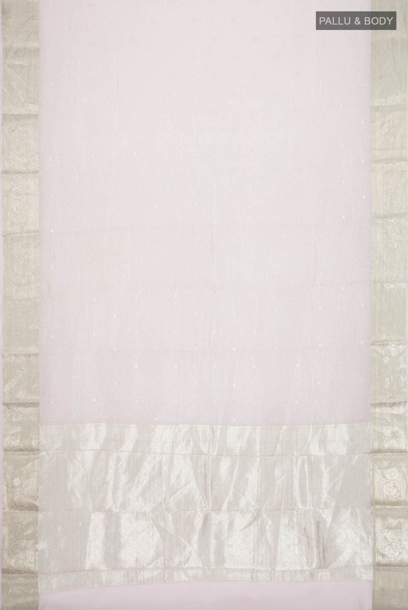 Pink Mysore Crepe Saree
