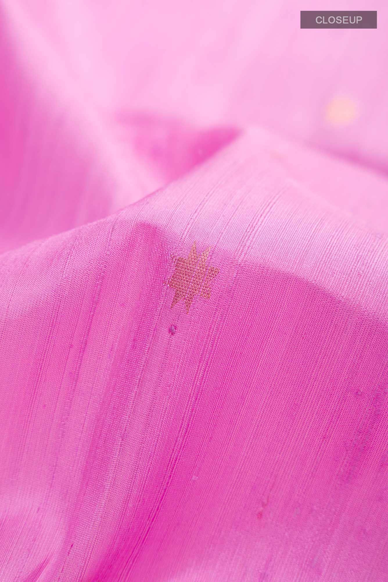 Pink Raw Silk Saree