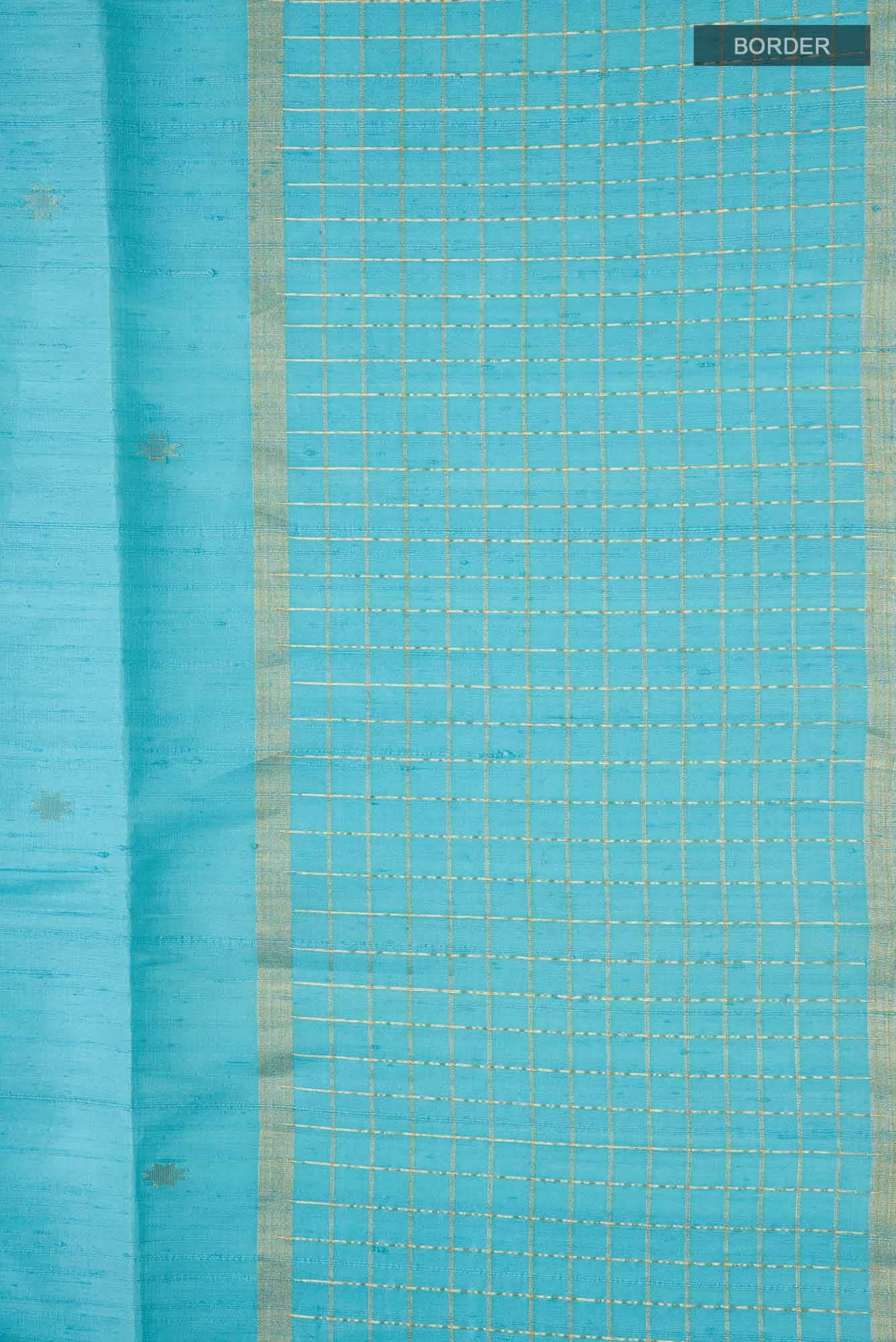 Blue Raw Silk Saree