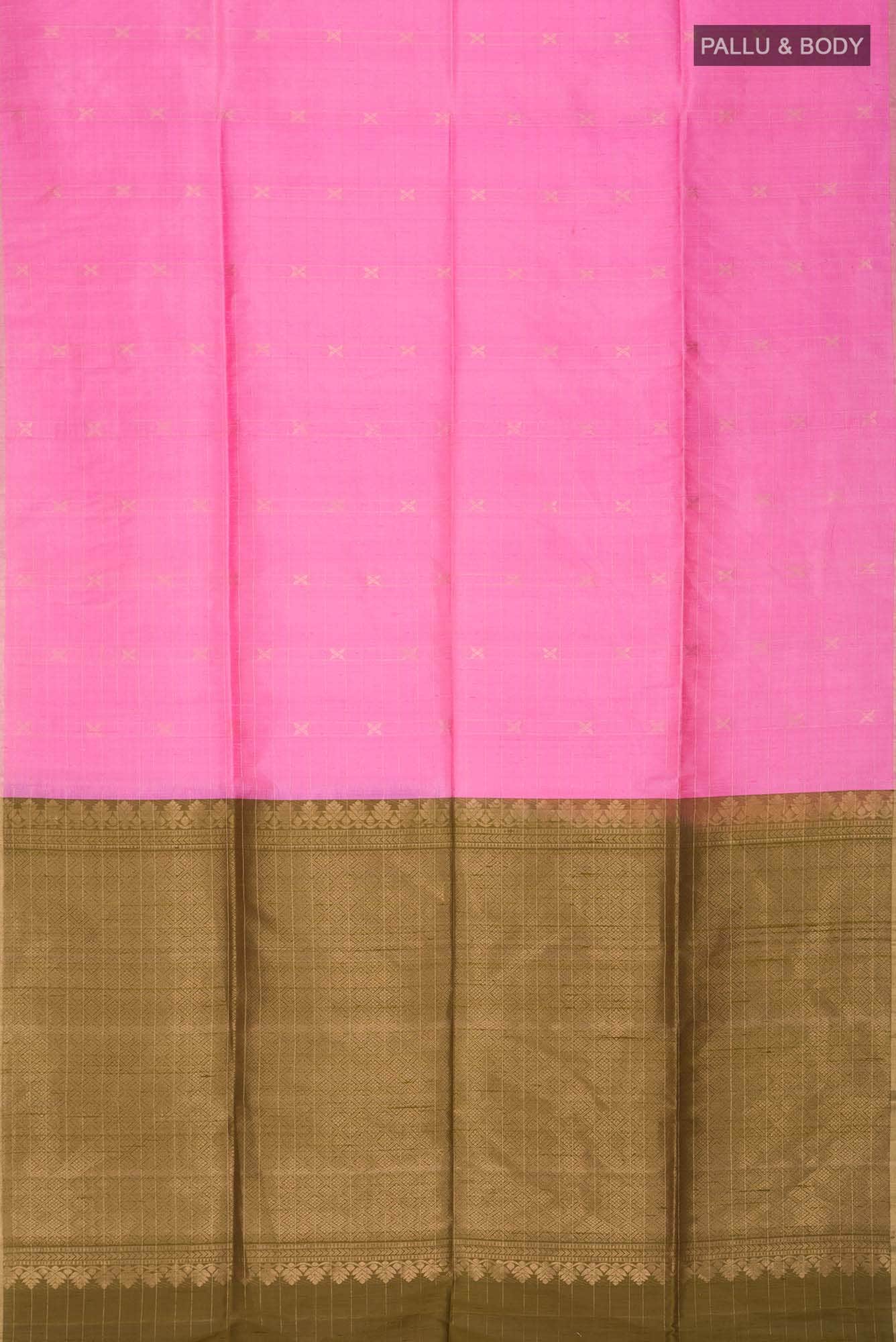 Rose pink Raw Silk Saree