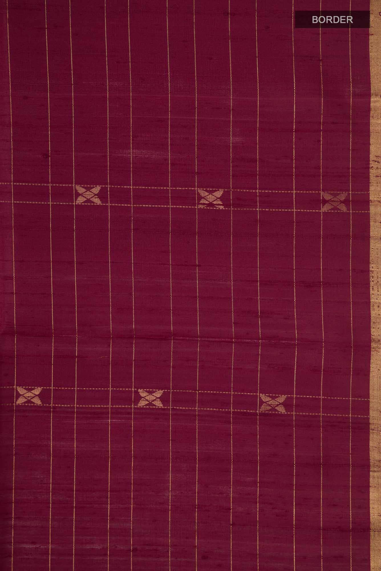 Maroon Raw Silk Saree