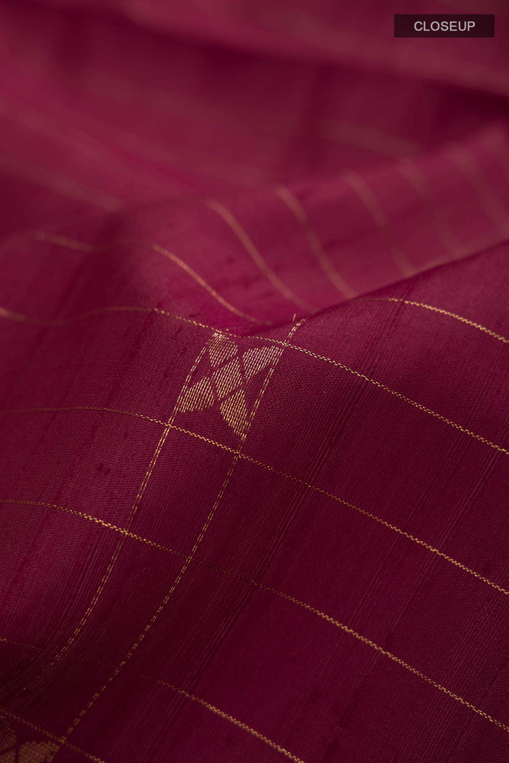 Maroon Raw Silk Saree