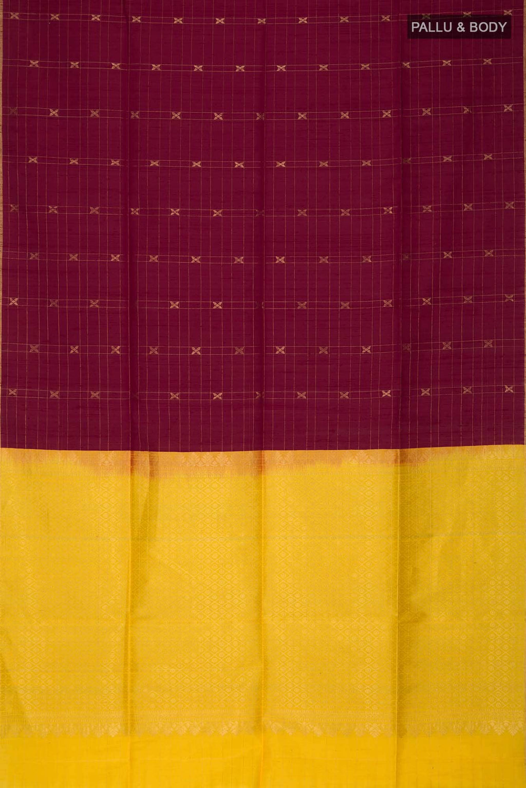 Maroon Raw Silk Saree