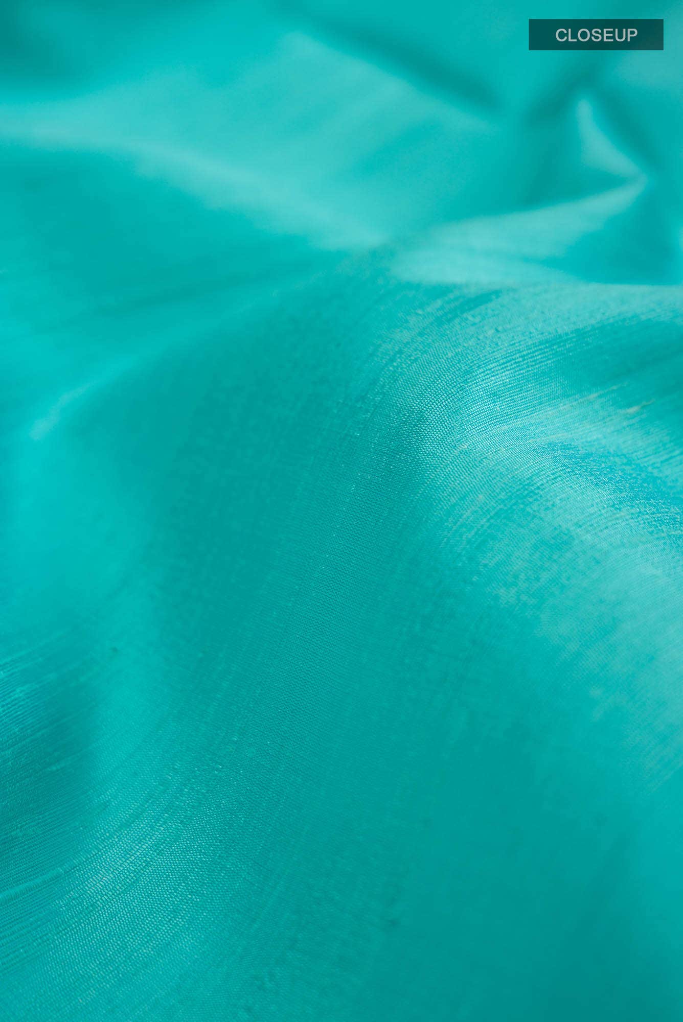 Turquoise Raw Silk Saree