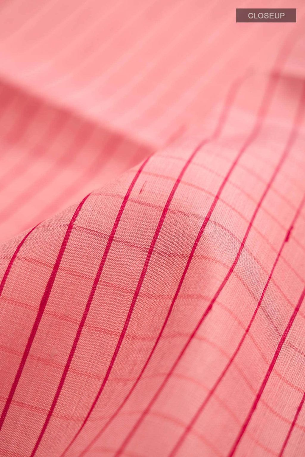 Coral Raw Silk Saree