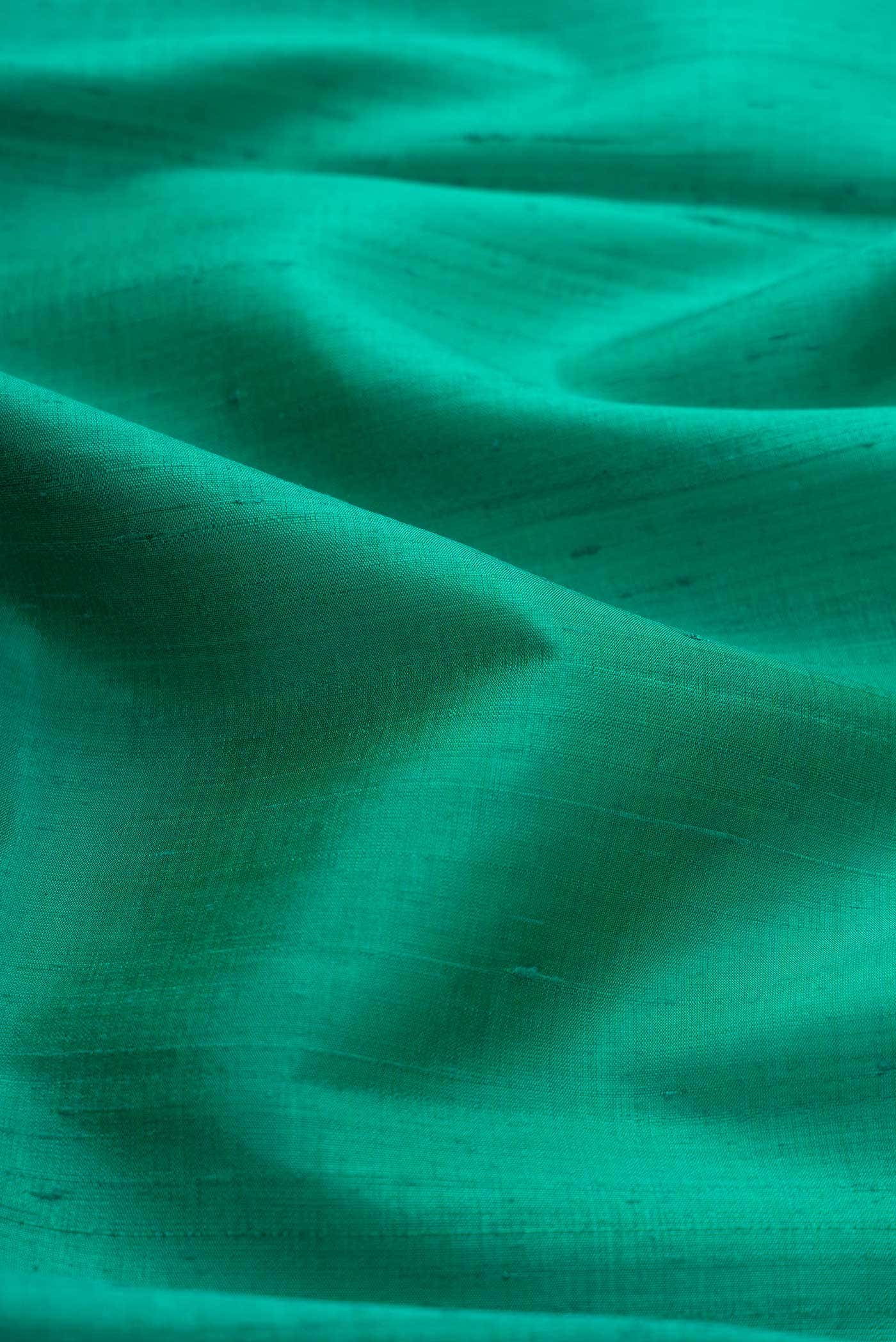 Green Dual Tone Raw Silk Saree
