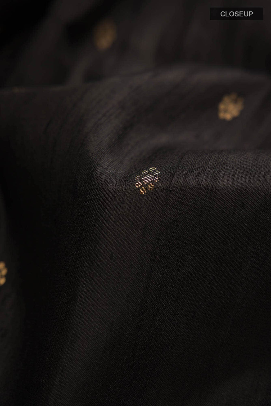 Black Raw Silk Saree