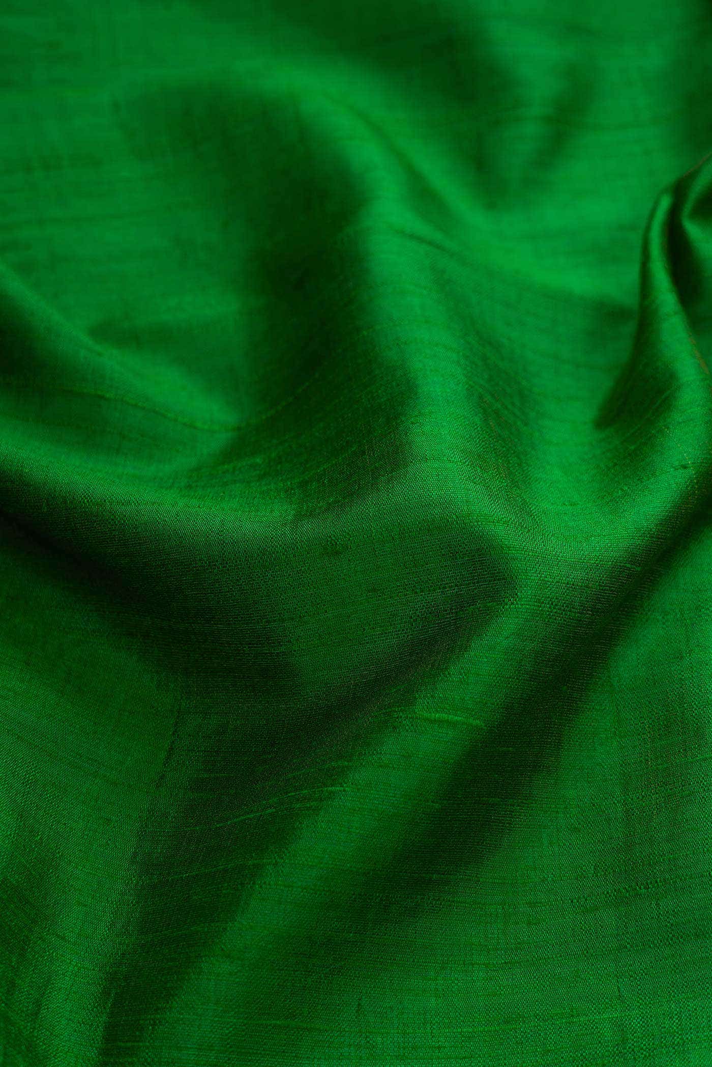 Green Dual Tone Raw Silk Saree