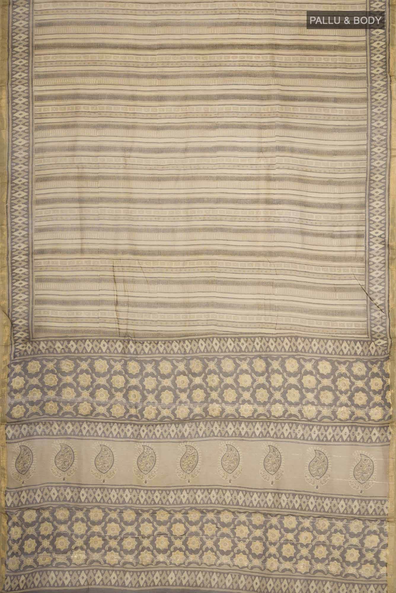 Green Chanderi Silk Cotton Saree
