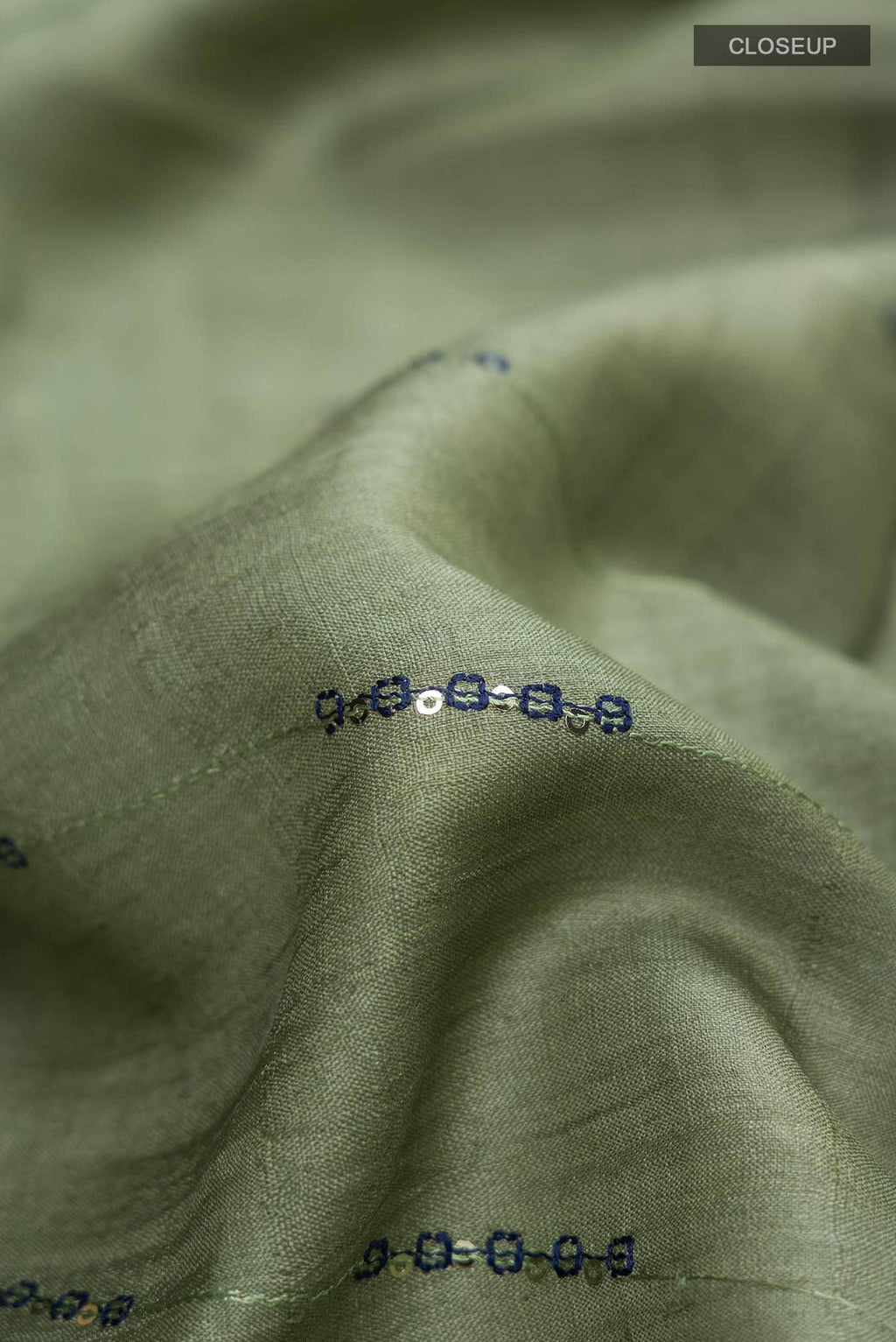 Green Tussar Silk Saree