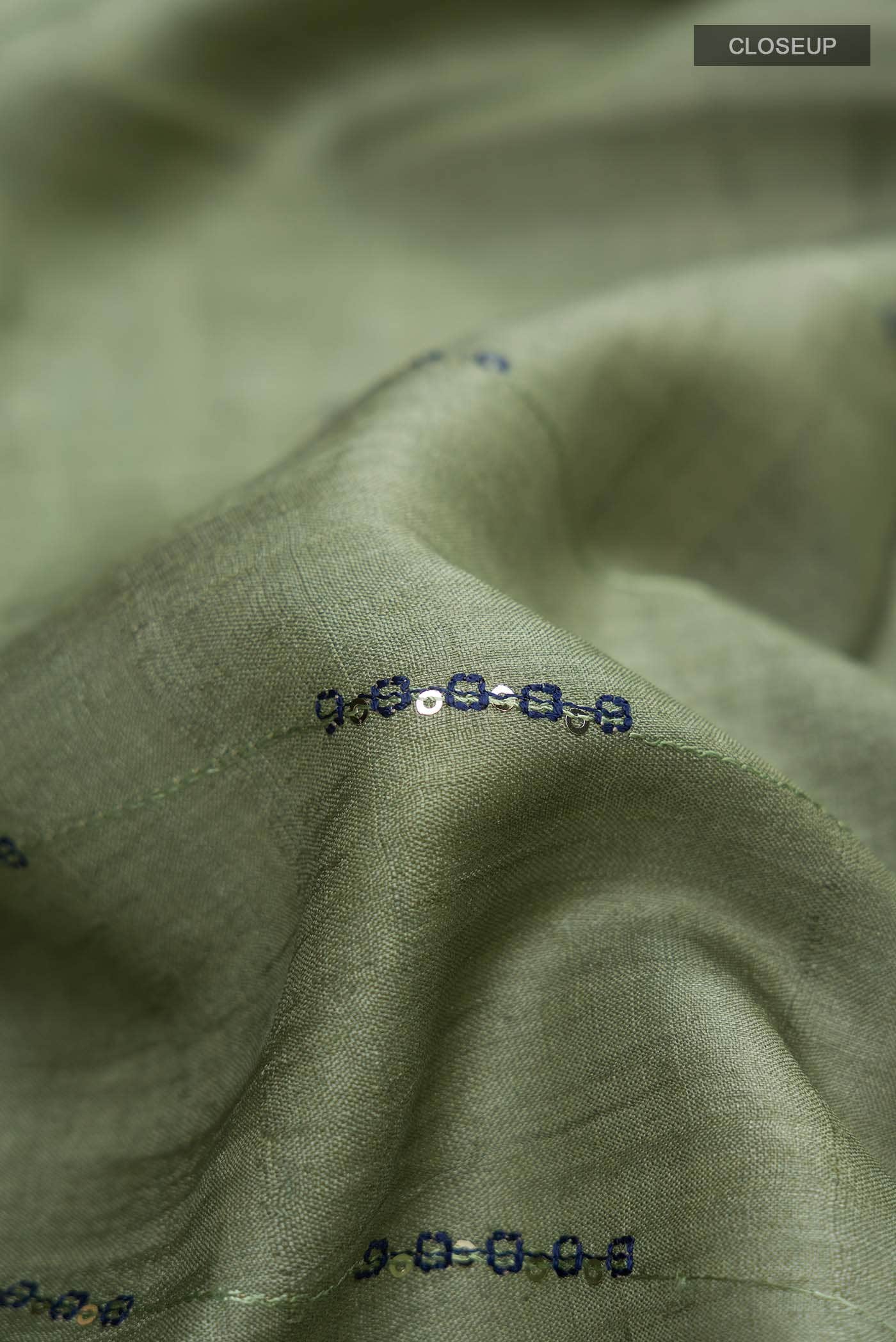 Green Tussar Silk Saree