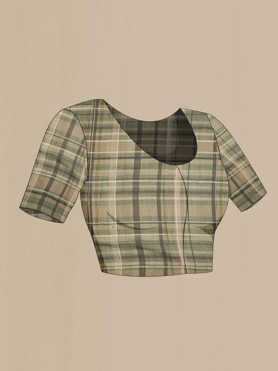 Green Bhagalpuri Tussar Silk Saree