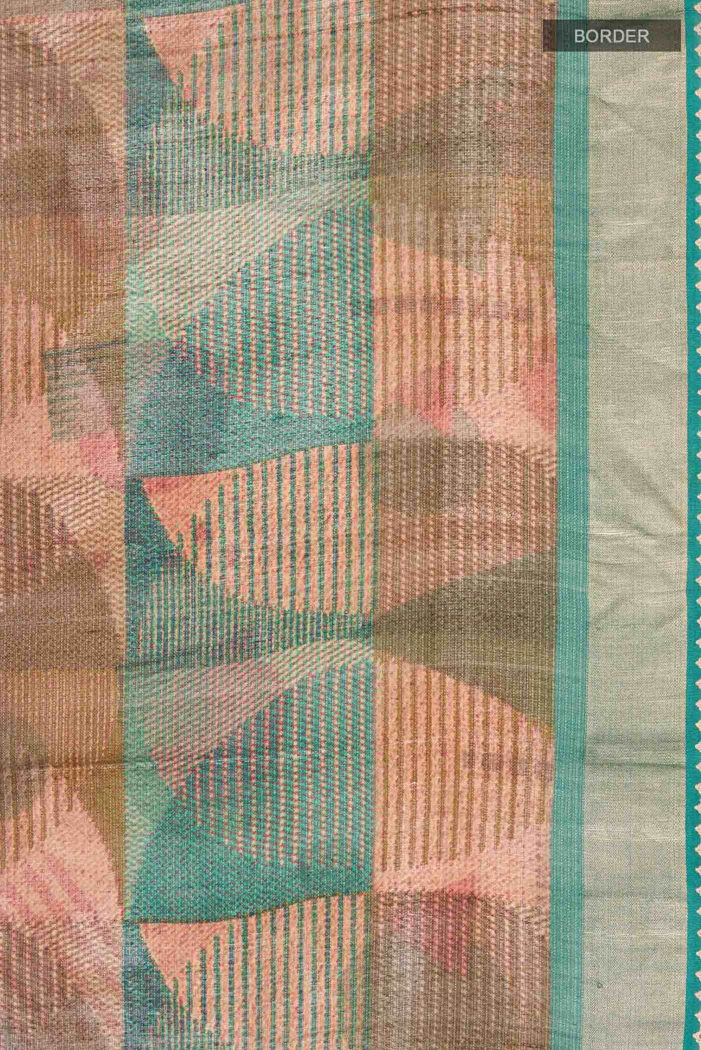 Green Tussar Silk Saree