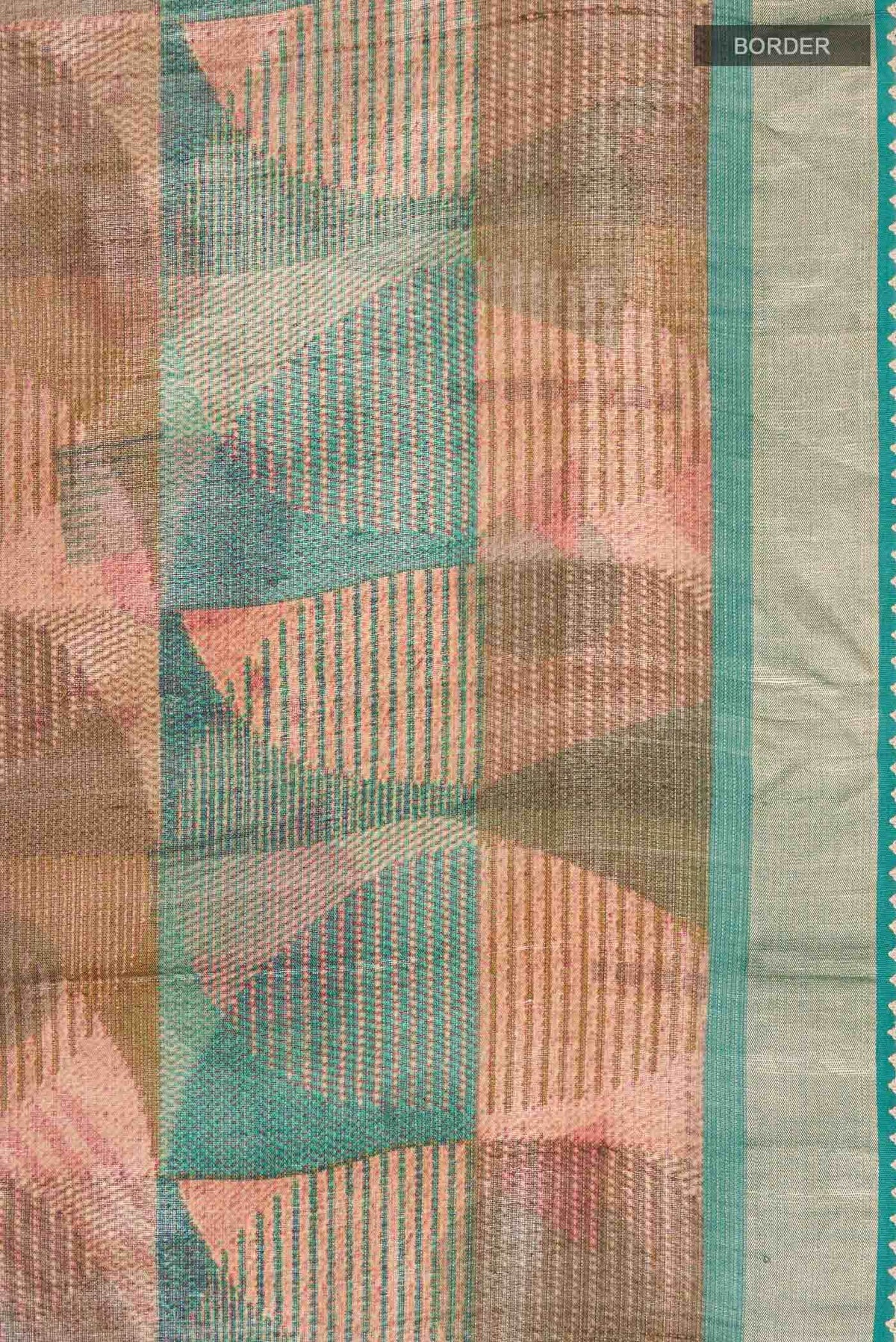 Multi Color Tussar Silk Saree
