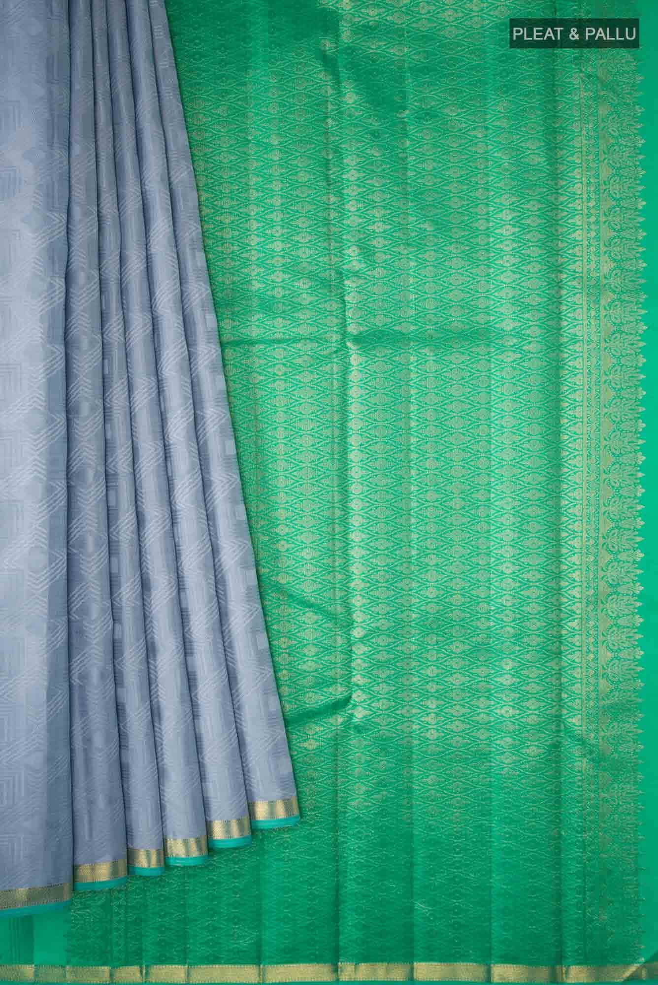 Blue Kanchipuram Silk Saree