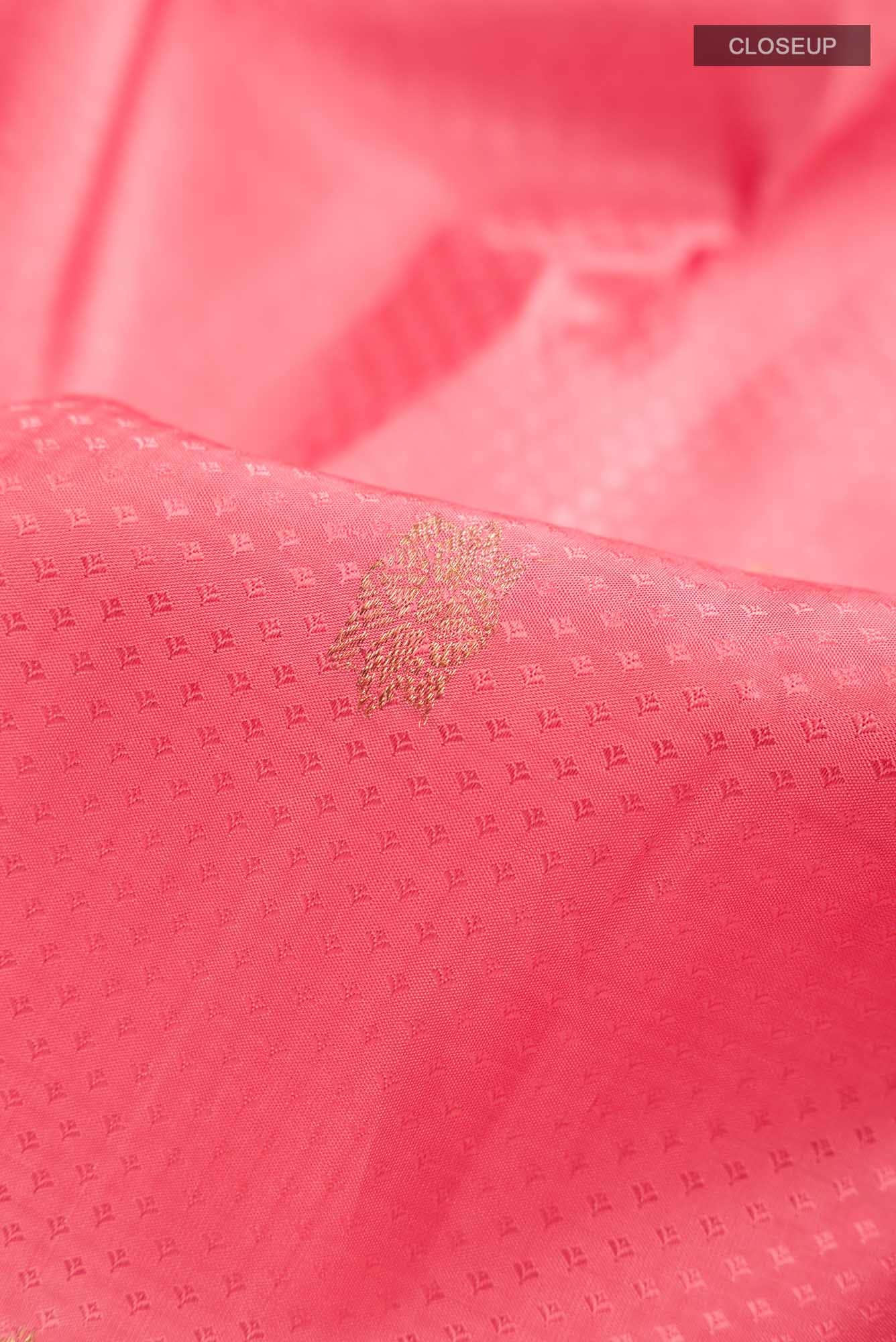 Pink Kanchipuram Silk Saree