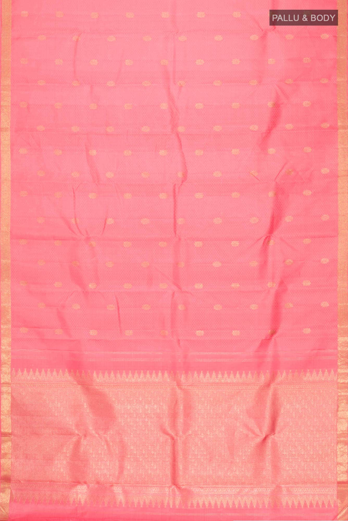 Pink Kanchipuram Silk Saree