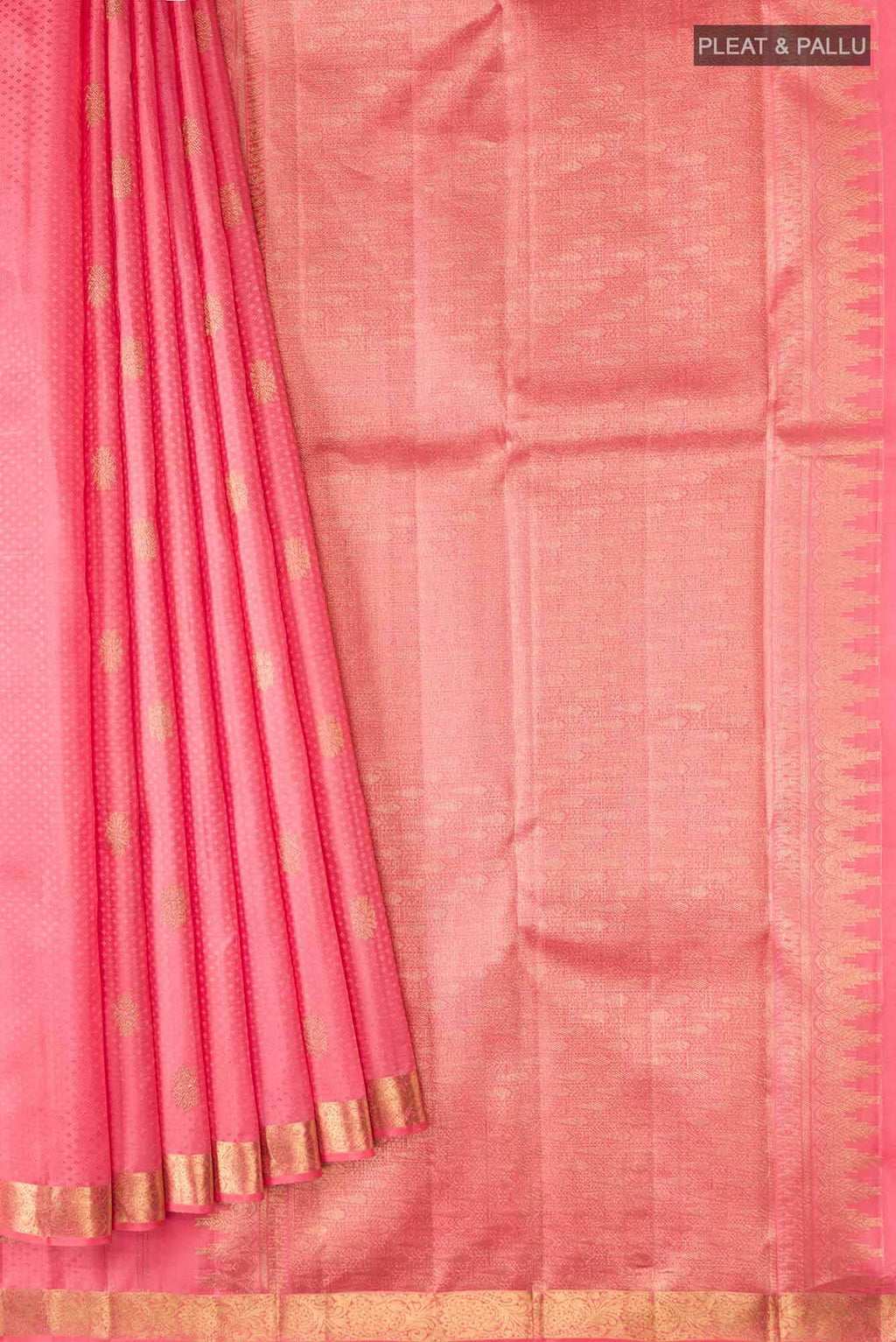 Pink Kanchipuram Silk Saree