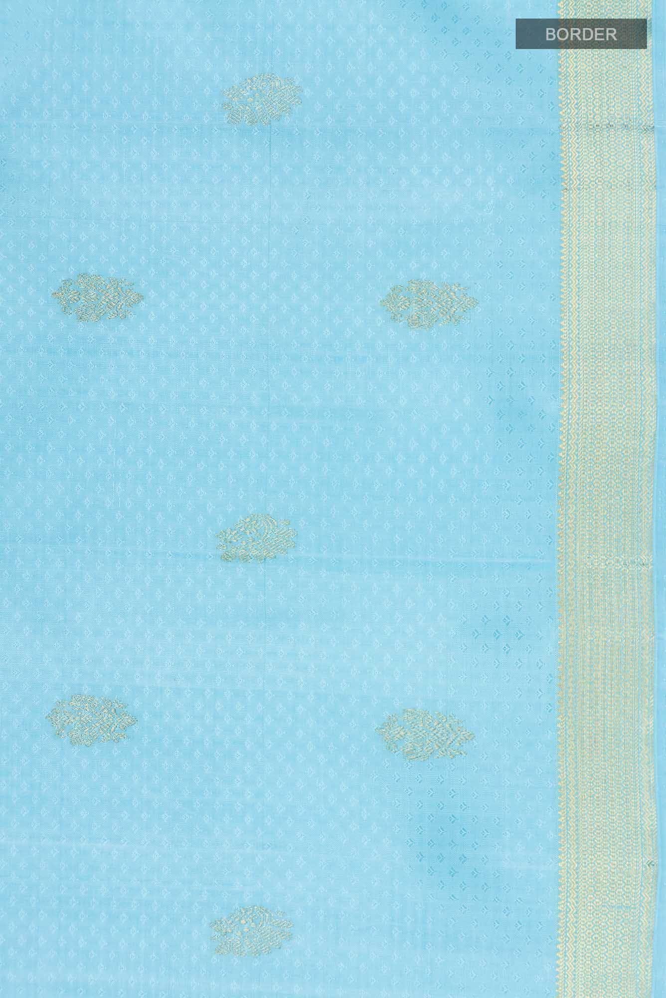 Blue Kanchipuram Silk Saree