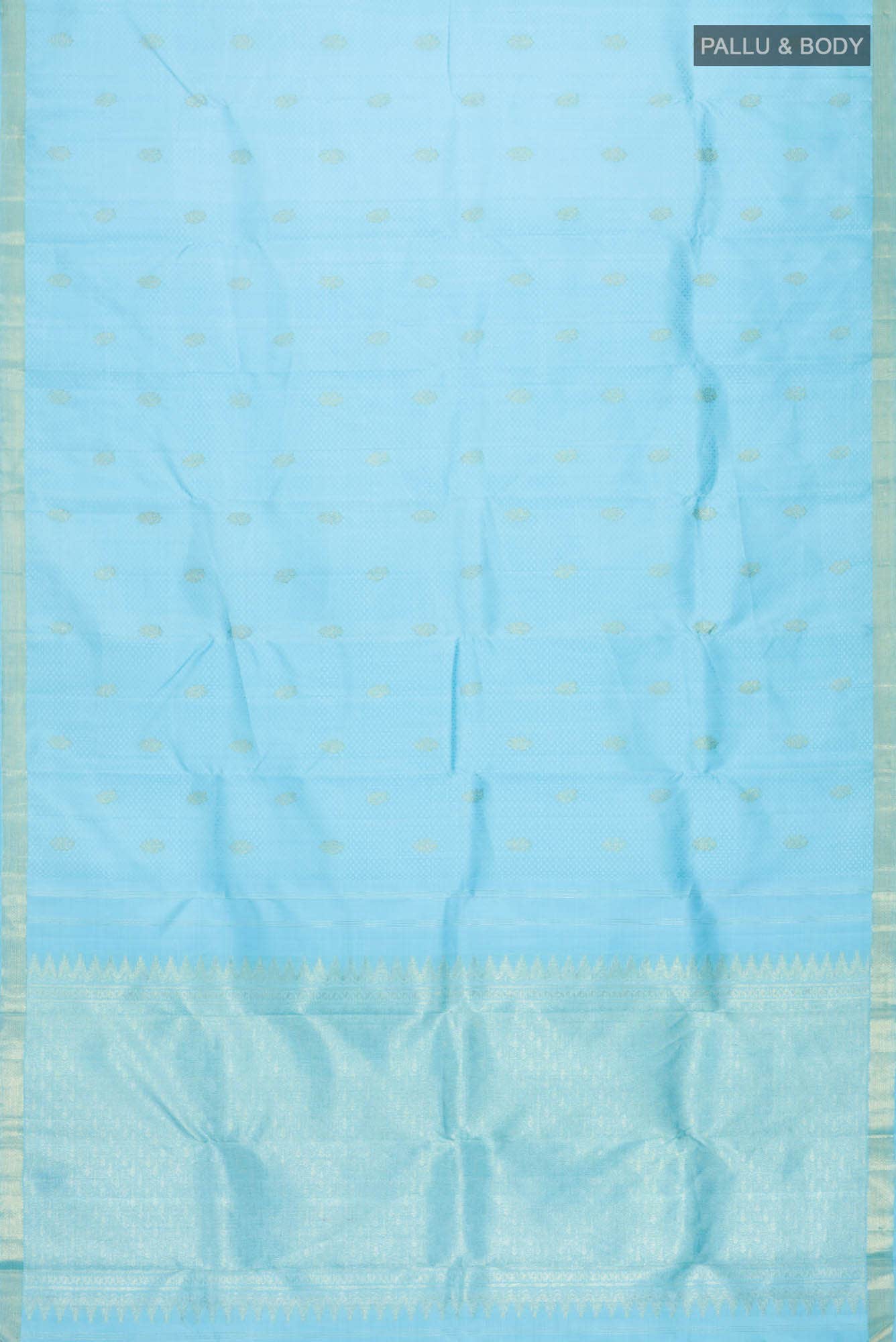 Blue Kanchipuram Silk Saree