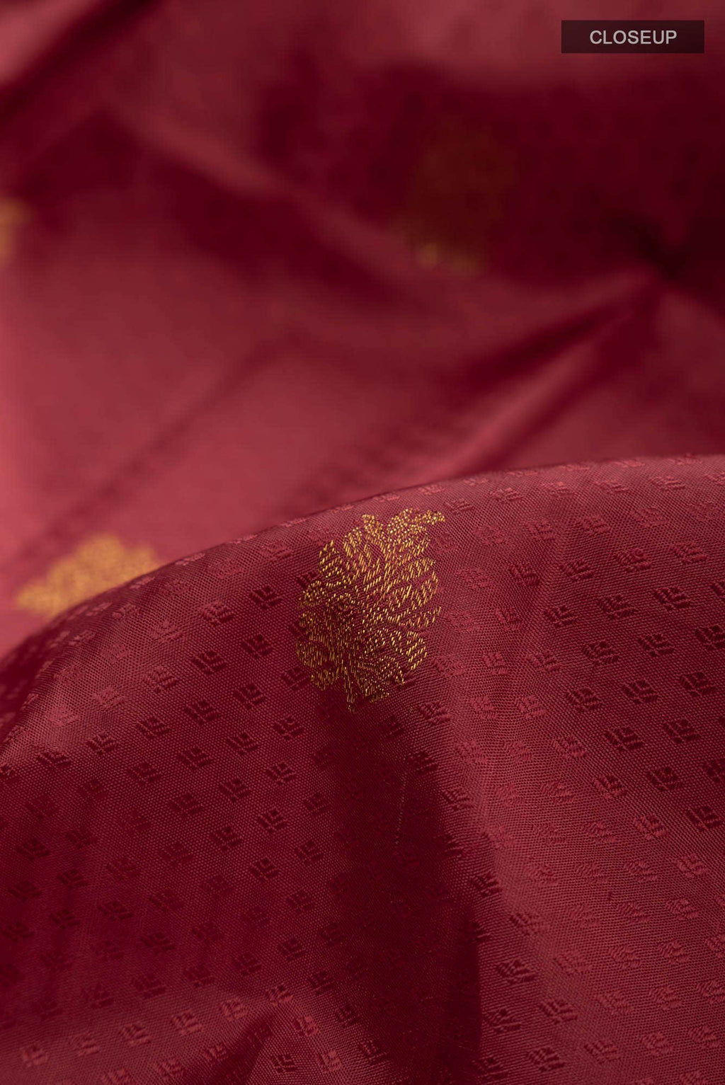 Maroon Kanchipuram Silk Saree